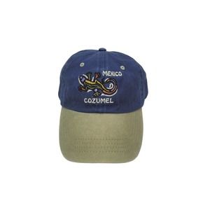 Cozumel Mexico Hat Cap Blue One Size Adjustable Hook N Loop Baseball Very Clean